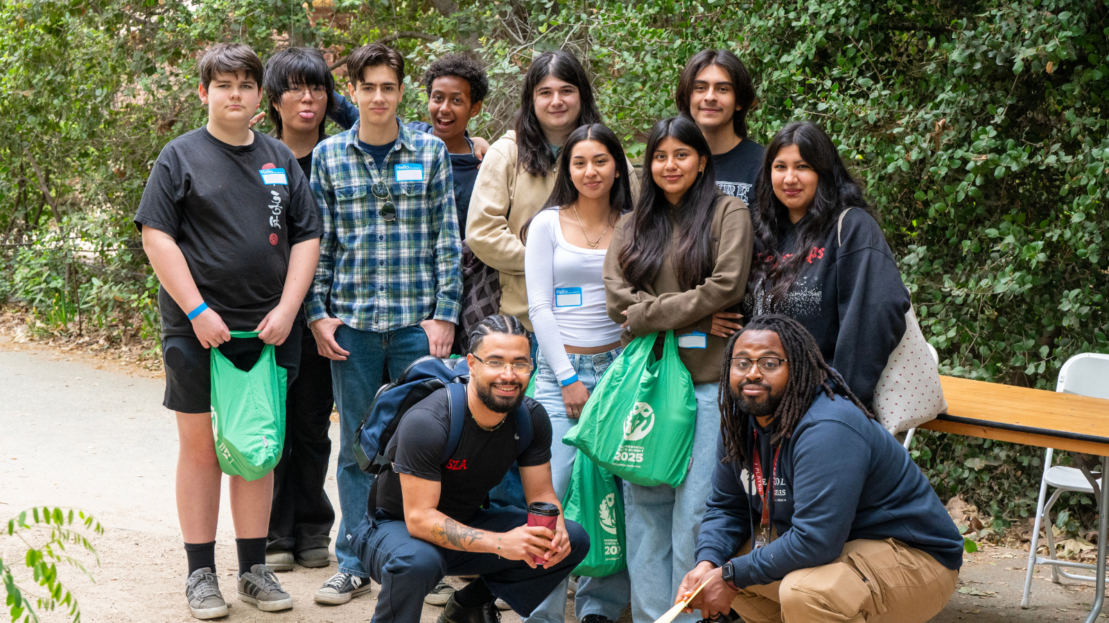 youth summit participants A group photo of students participating in the youth summit.
